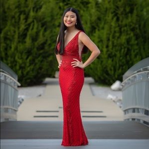 Sherri Hill Red Dress